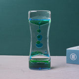 Dual Color Liquid Acrylic Hourglass Timer Decor