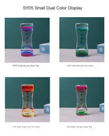 Dual Color Liquid Acrylic Hourglass Timer Decor