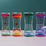 Dual Color Liquid Acrylic Hourglass Timer Decor